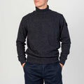 Roll Neck Wool Jumper - Anthracite