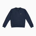 Crewneck Sweatshirt Embroidered Logo - Dark Blue