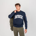 Crewneck Sweatshirt Printed Logo - Dark Blue