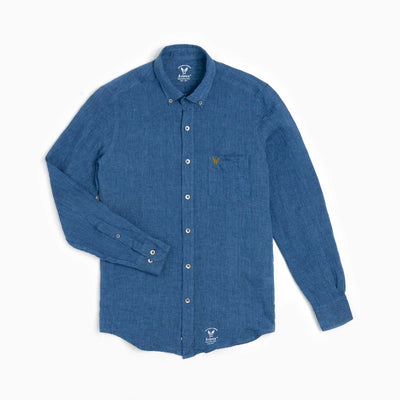 Linen Buckley Shirt - Blue