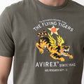 T-Shirt Imprimé - Tigre Volant - Vert Militaire