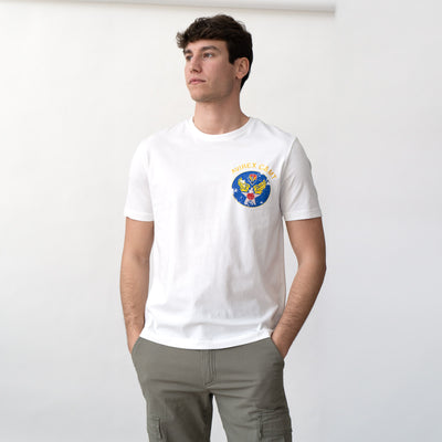 Printed T-Shirt - Stars&Wings - White