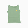 Sandra Supima Cotton Woman's Sleeveless Shirt - Timo Green