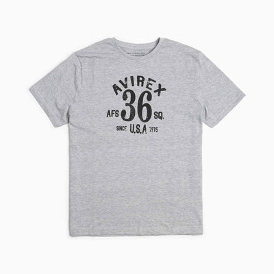 T-shirt imprimé - Avirex 36 - Gris Chiné