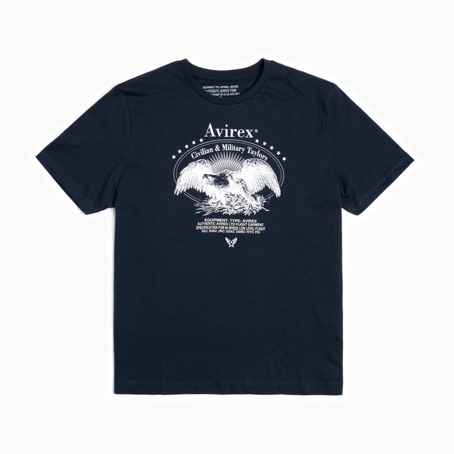 T-Shirt con grafica - Aquila - Blu Scuro